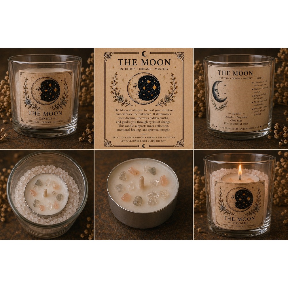 The Moon Tealight Candle Set